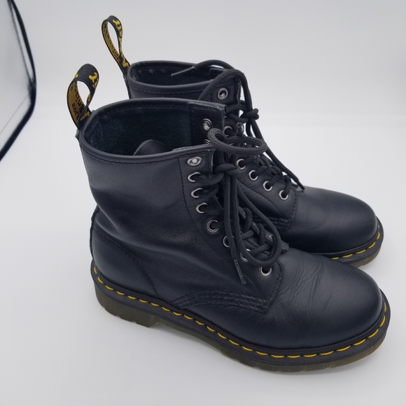 Dr. Martens AirWair Black Combat Boots - Picture 3 of 10